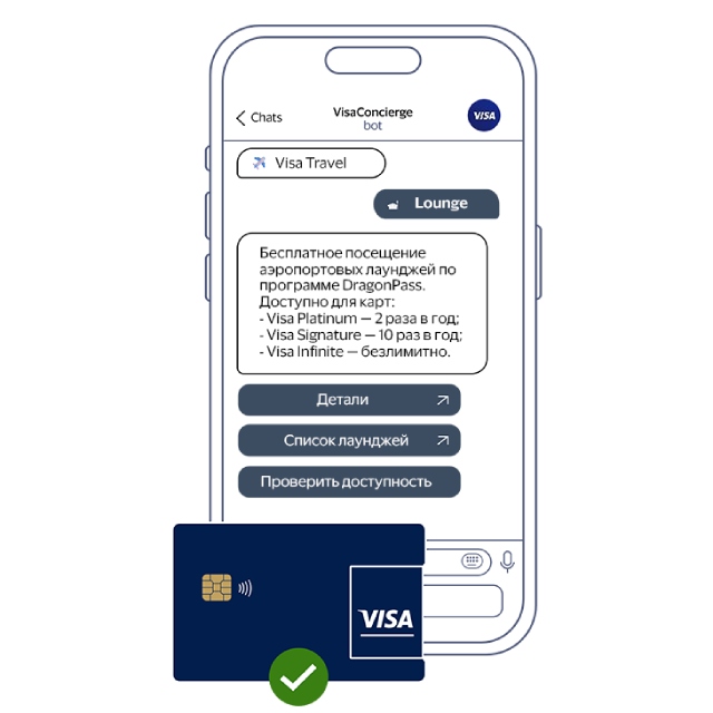 Visa Chatbot screen